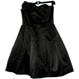 NWT Womens Black Kate Young Target Strapless Cocktail Party Wedding Dress Size 6